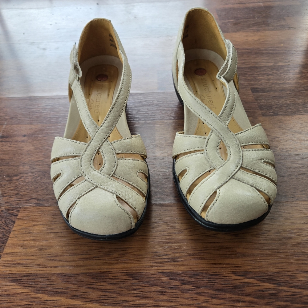 Clarks Cream Women's Shoes